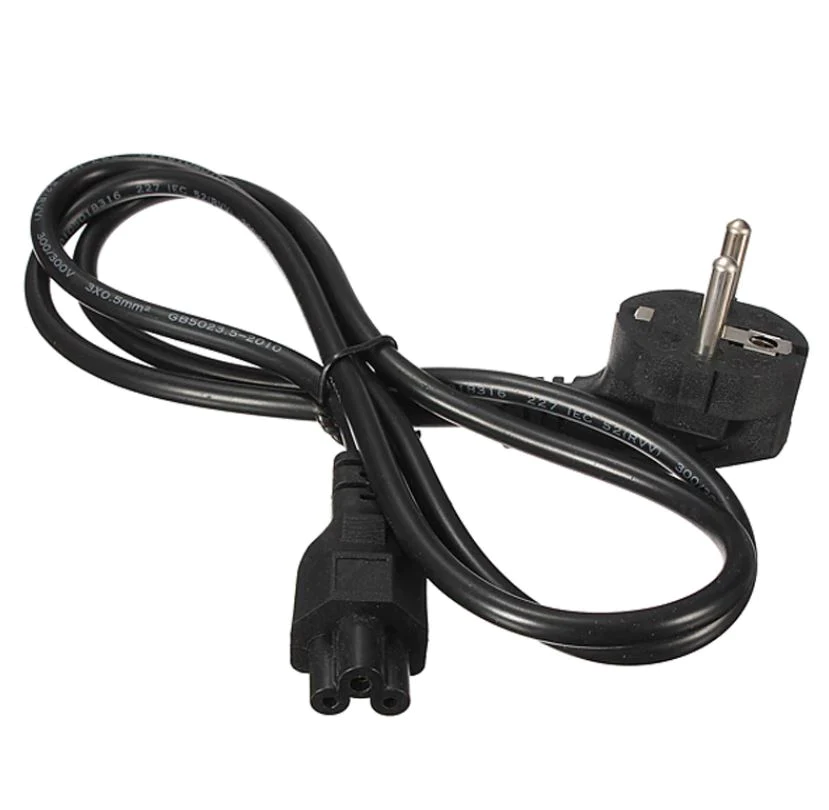 Plug 3-Prong Laptop Power Cord Cable Lead 3 Pin Charger AC Adapter – Black - Image 2