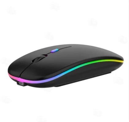 Wireless mouse rechargeable mute notebook desktop gift Bluetooth wireless charging mouse 2.4GHz 1600DPI - Image 2