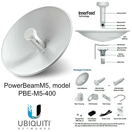Ubiquiti PBE-M5-400 Power Beam AC 400mm Dish - Image 2